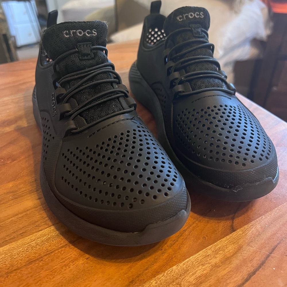 Crocs black sneakers